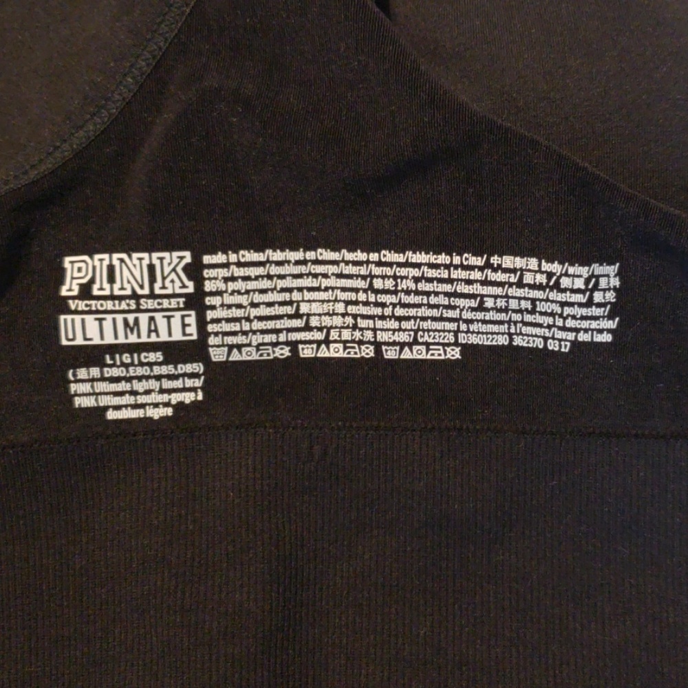 Pink Victoria's Secret ultimate sports bra - Picture 7 of 8
